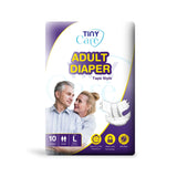 Tiny Care Adult Diapers – Tape Style Medium (M) | Up to 12 Hours Protection