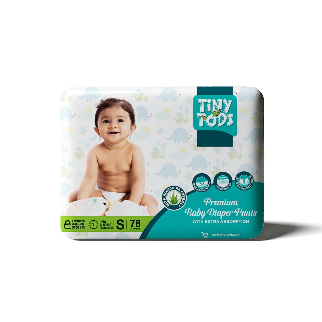 Tods Premium Baby Diapers – Jumbo Pack Small (78 Pants)