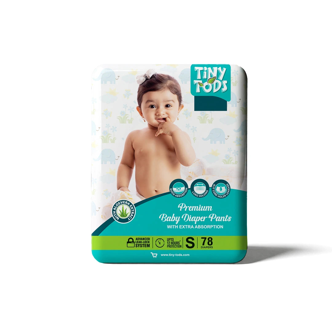 Tods Premium Baby Diapers – Jumbo Pack Small (78 Pants)