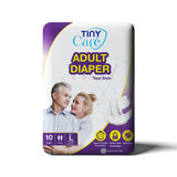 Tiny Care Adult Diapers – Tape Style Medium (M) | Up to 12 Hours Protection